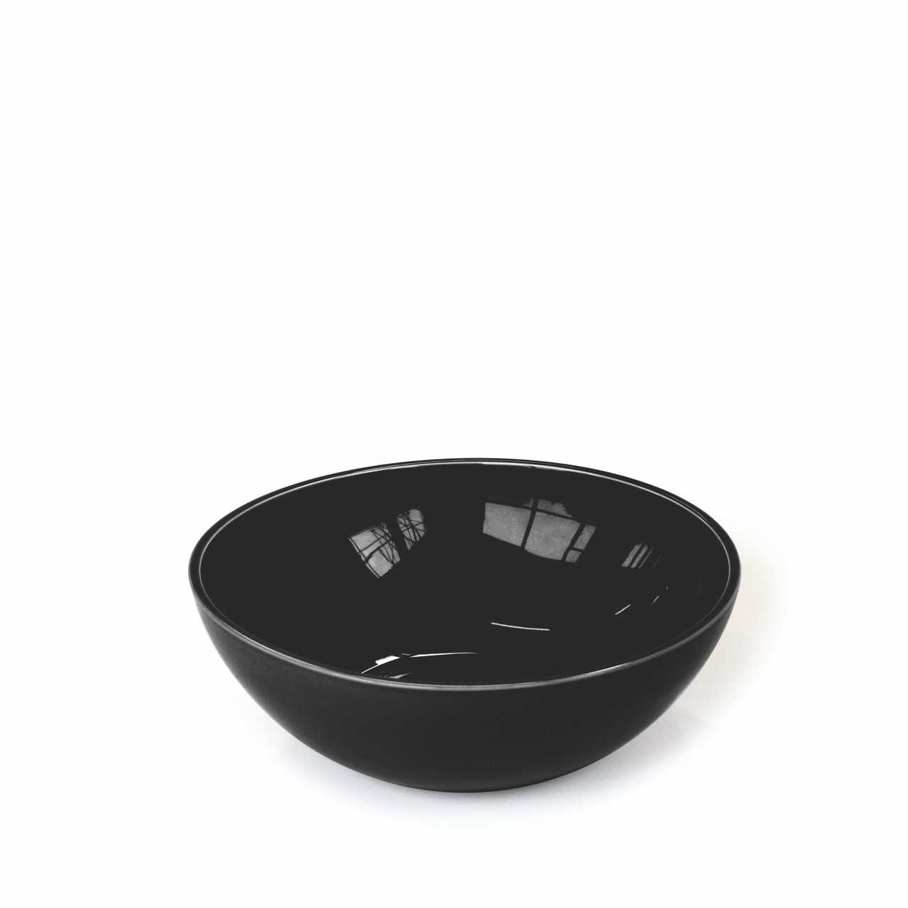 CRASTER Tilt Black Porcelain Bowl - Small