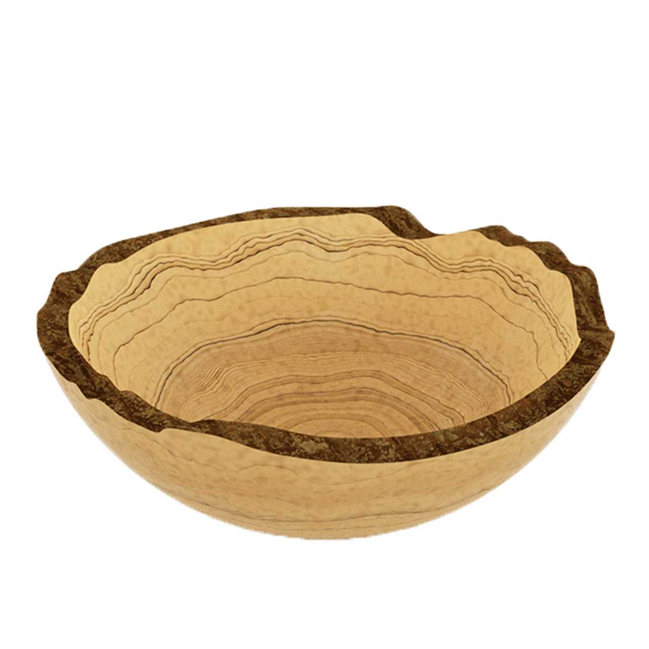 CRASTER Rustic Olive Wood Bowl - Large