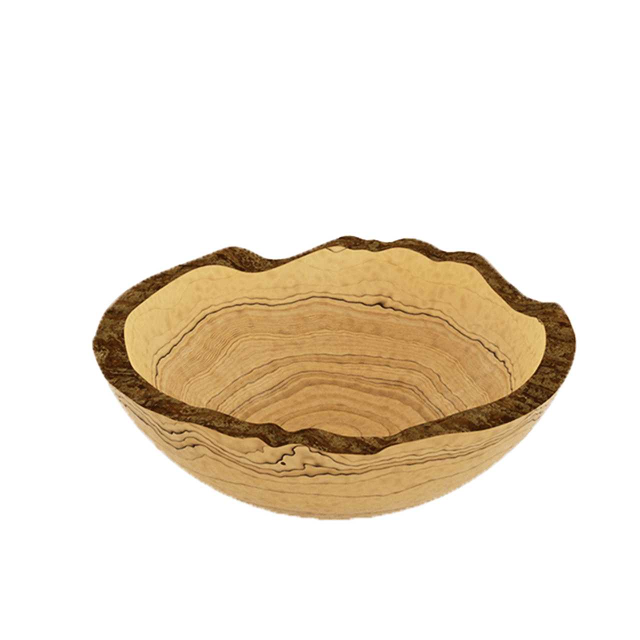 CRASTER Rustic Olive Wood Bowl - Medium