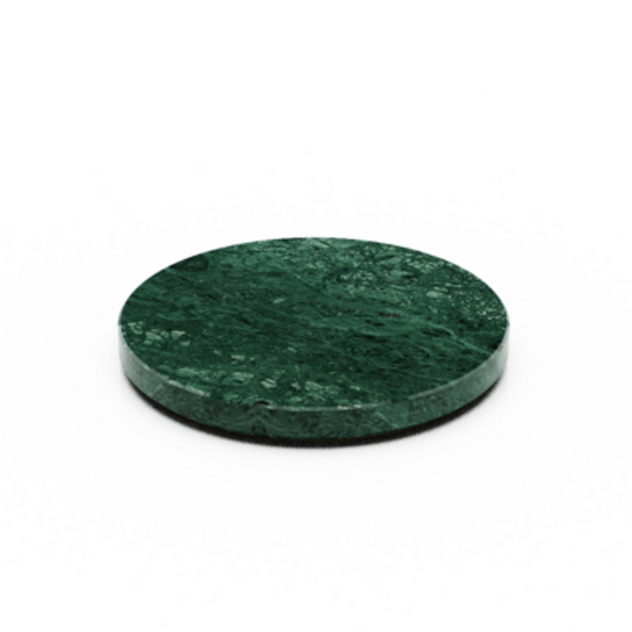 CRASTER Tilt Round Green Marble Plinth