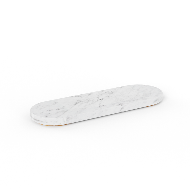 CRASTER Tilt Mini Triple White Marble Plinth
