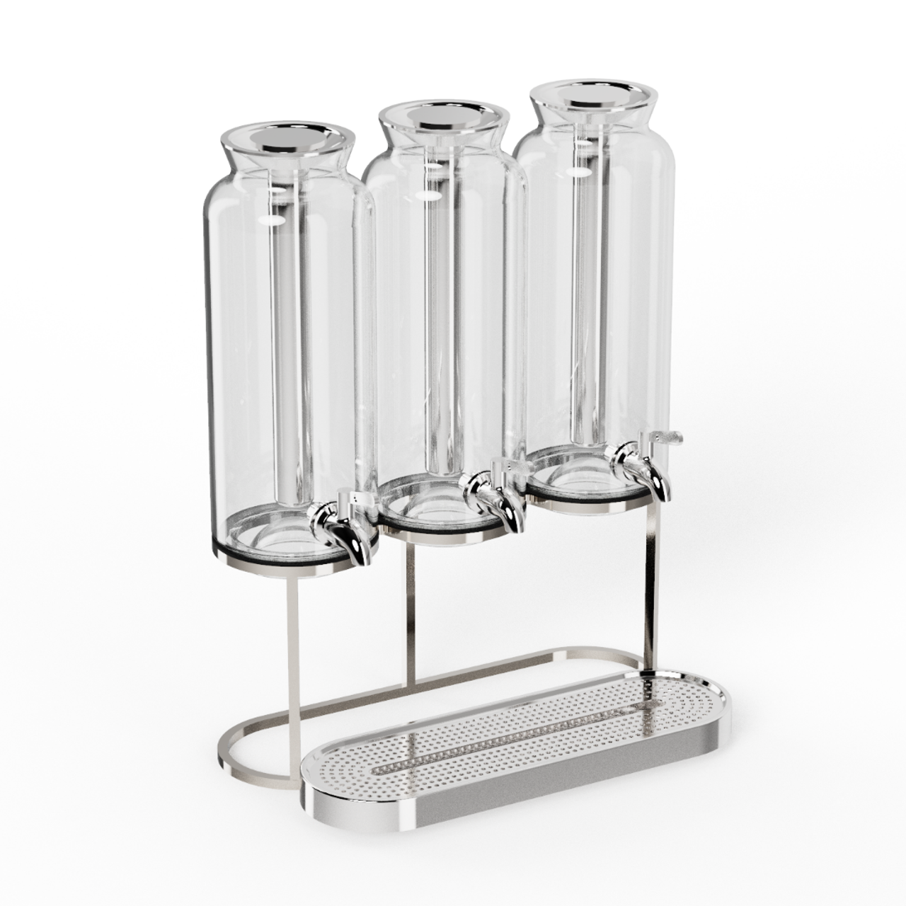 CRASTER Tilt Mini Juice Dispenser + Stainless Steel Mini Triple Frame Set