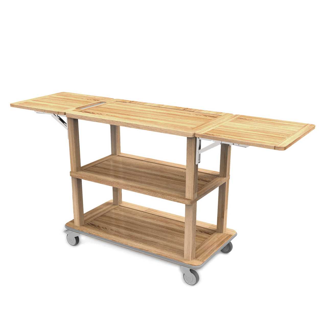 CRASTER Fare Trolley with Folding Sides – Oak