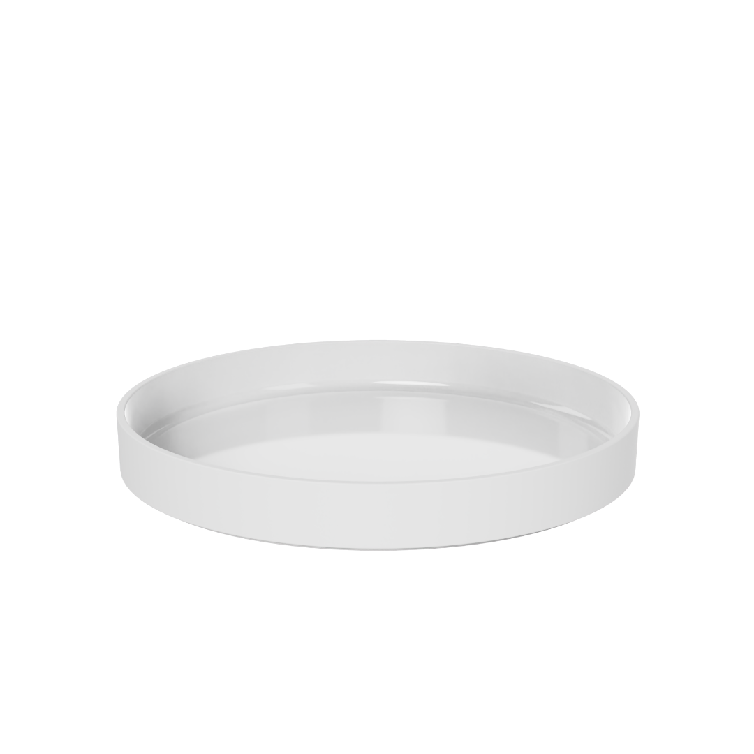 Craster Large White Linear Porcelain Bowl