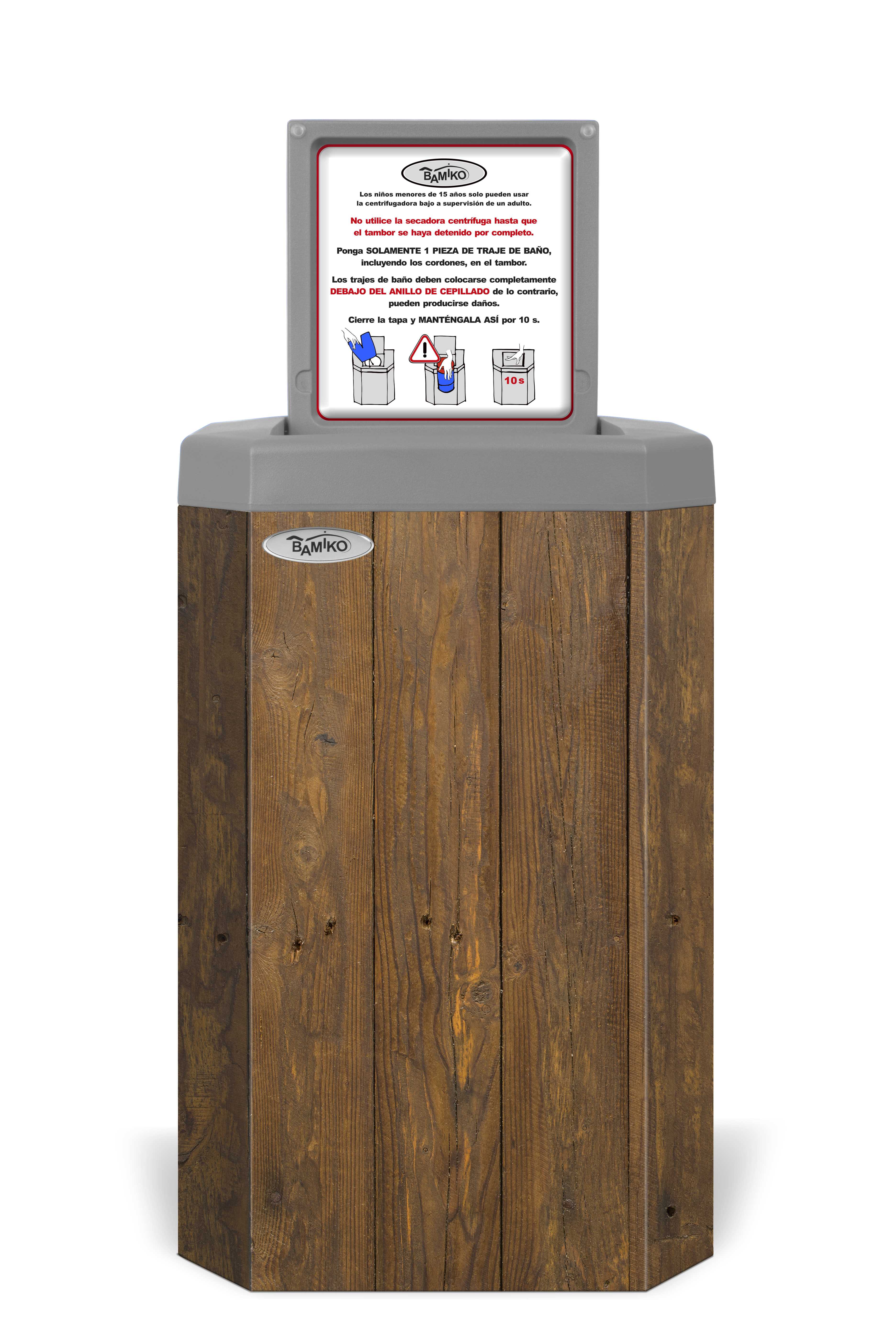Bamiko Swimwear Spin Dryer, Wood