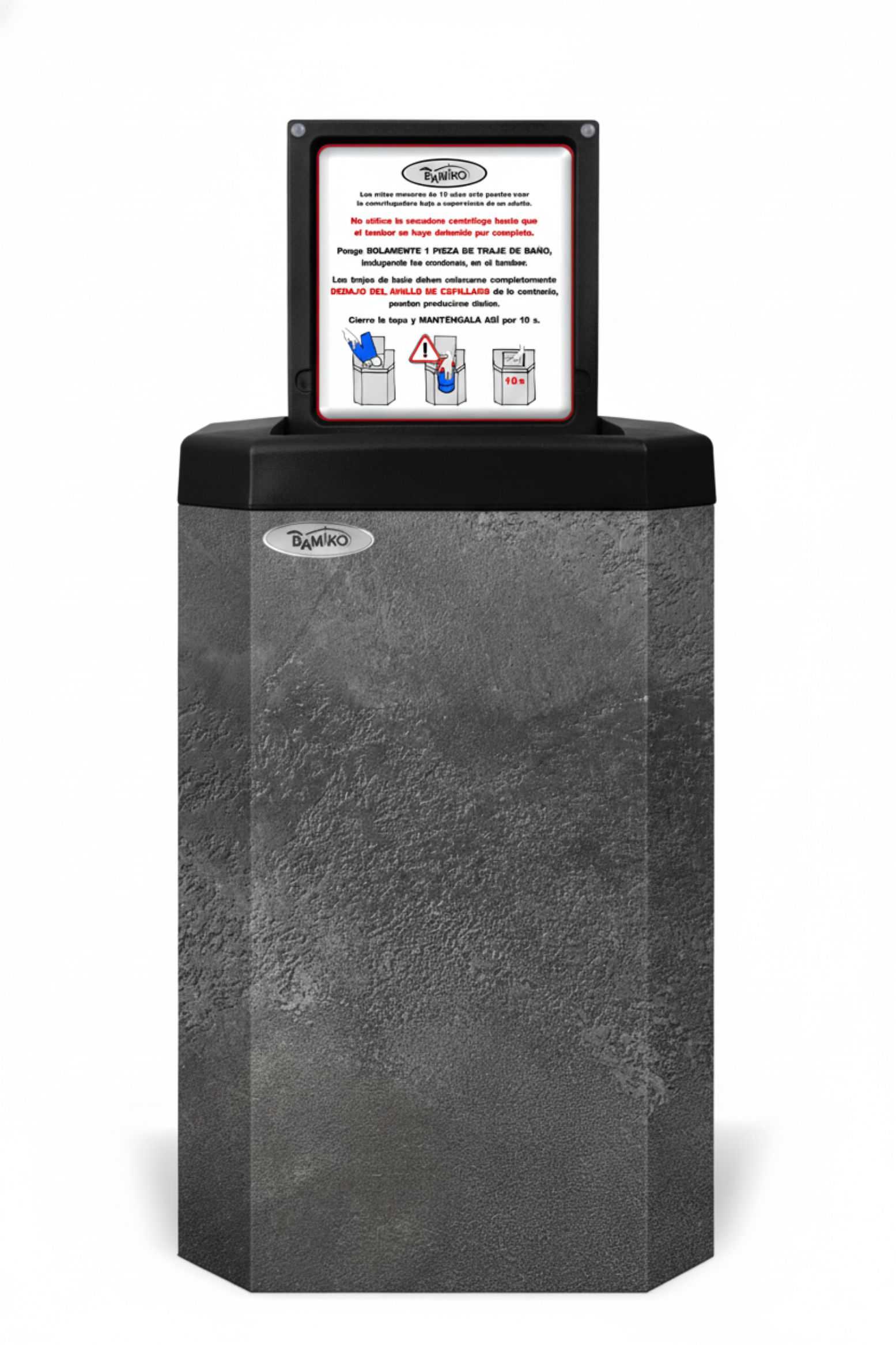 Bamiko Swimwear Spin Dryer, Concrete Screed