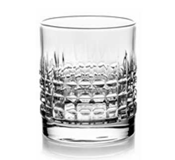 IVV Shake&Stir 4`lü Şeffaf Cam Kare Desenli DOF Bardak Seti