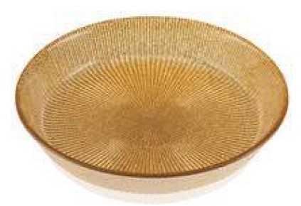 IVV Noel Glass fruit bowl rose gold glitter decoration