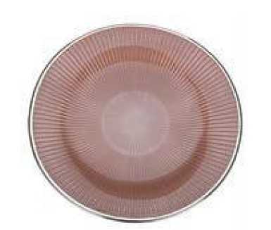 IVV Lirica Ishtar Plate in powder pink decorated glass silver-plated
