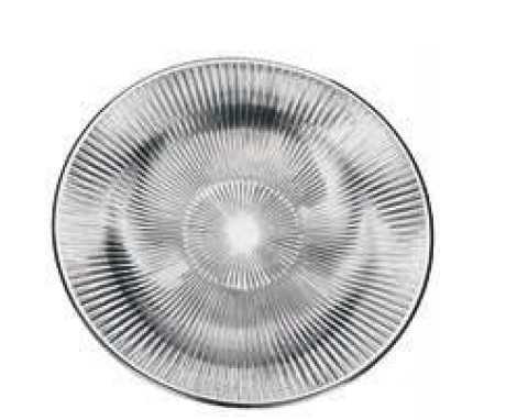 IVV Lirica Ishtar Plate in silver decorated glass silver-plated