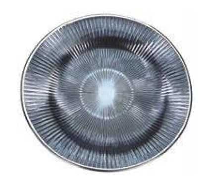 IVV Lirica Ishtar Plate in blue decorated glass silver-plated