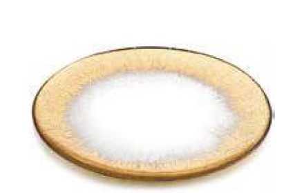 IVV Orizzonte Plate in clear glass with gold decoration