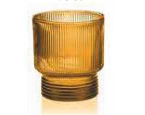 IVV Todo Modo Set 6 tumblers in amber mass colored glass