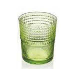 IVV Todo Modo Set 6 tumblers in acid green mass colored glass