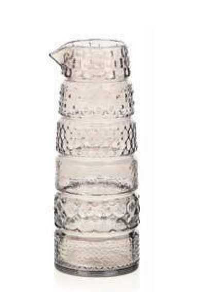 IVV Sixties Pitcher without handle in dove grey mass colored glass