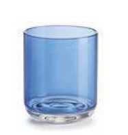 IVV Elite Set of 6 tumblers in high borosilicate glass blue