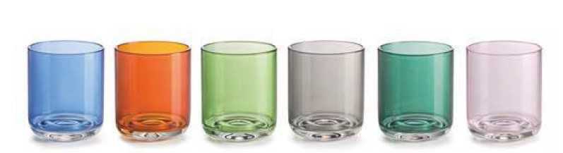 IVV Elite Set of 6 tumblers in high borosilicate glass