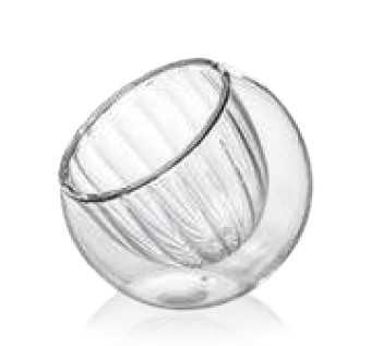 IVV Sahara Amuse-bouche round cup in clear borosilicate glass