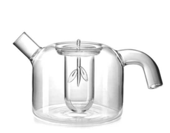 IVV Over Teapot in clear borosilicate glass