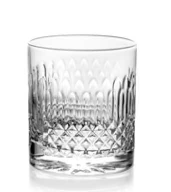 IVV Shake&Stir 4`lü Elmas Desenli Şeffaf Cam DOF Bardak Seti 