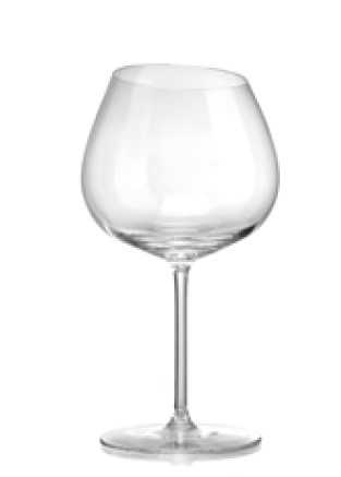 IVV Sangiovanni Set 2 red wine stemglasses in clear glass