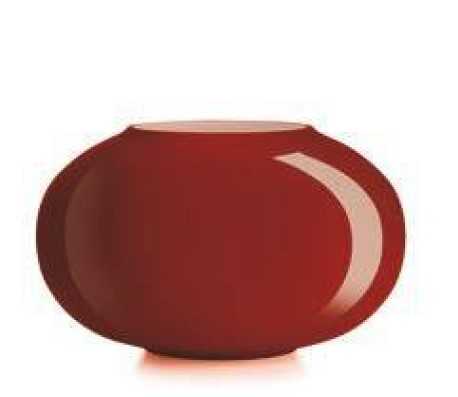 IVV Pandora Cold cut red/milkwhite cased glass vase