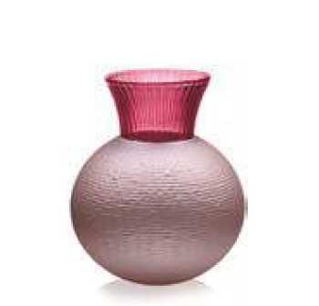 IVV Ophelia Vase in fuchsia decorated glass