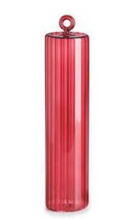 IVV Ornaments Red borosilicate glass cylinder pendant