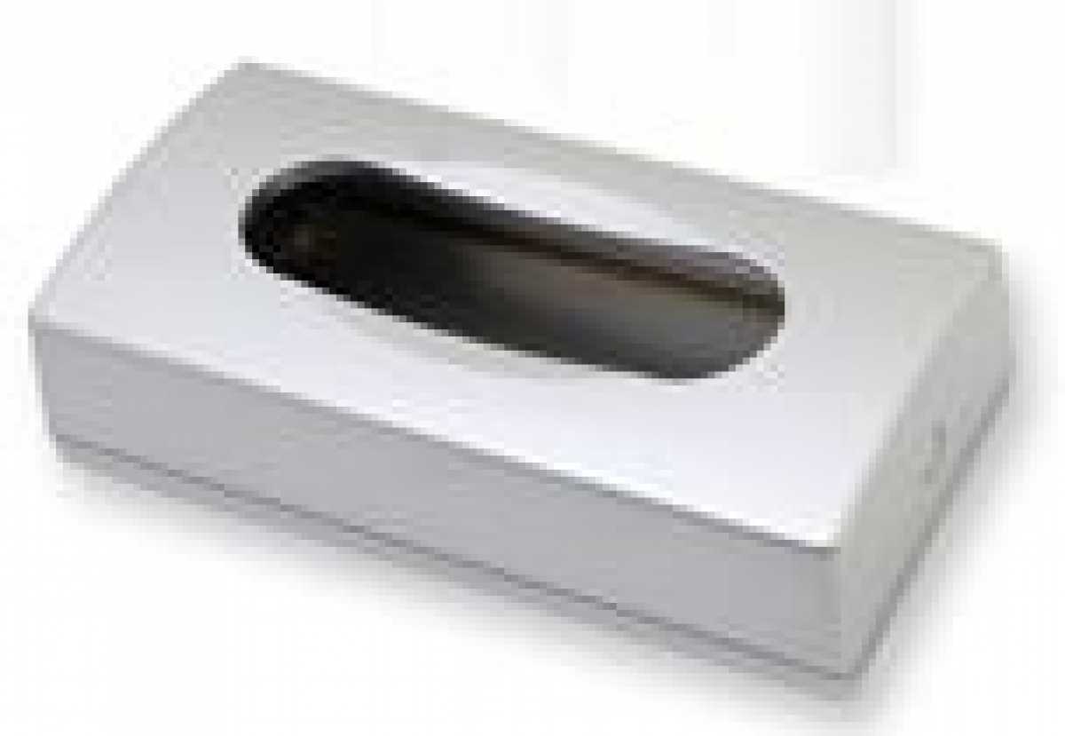 ABS Plastic Rectangular Tissue Dispenser, Satin Chrome