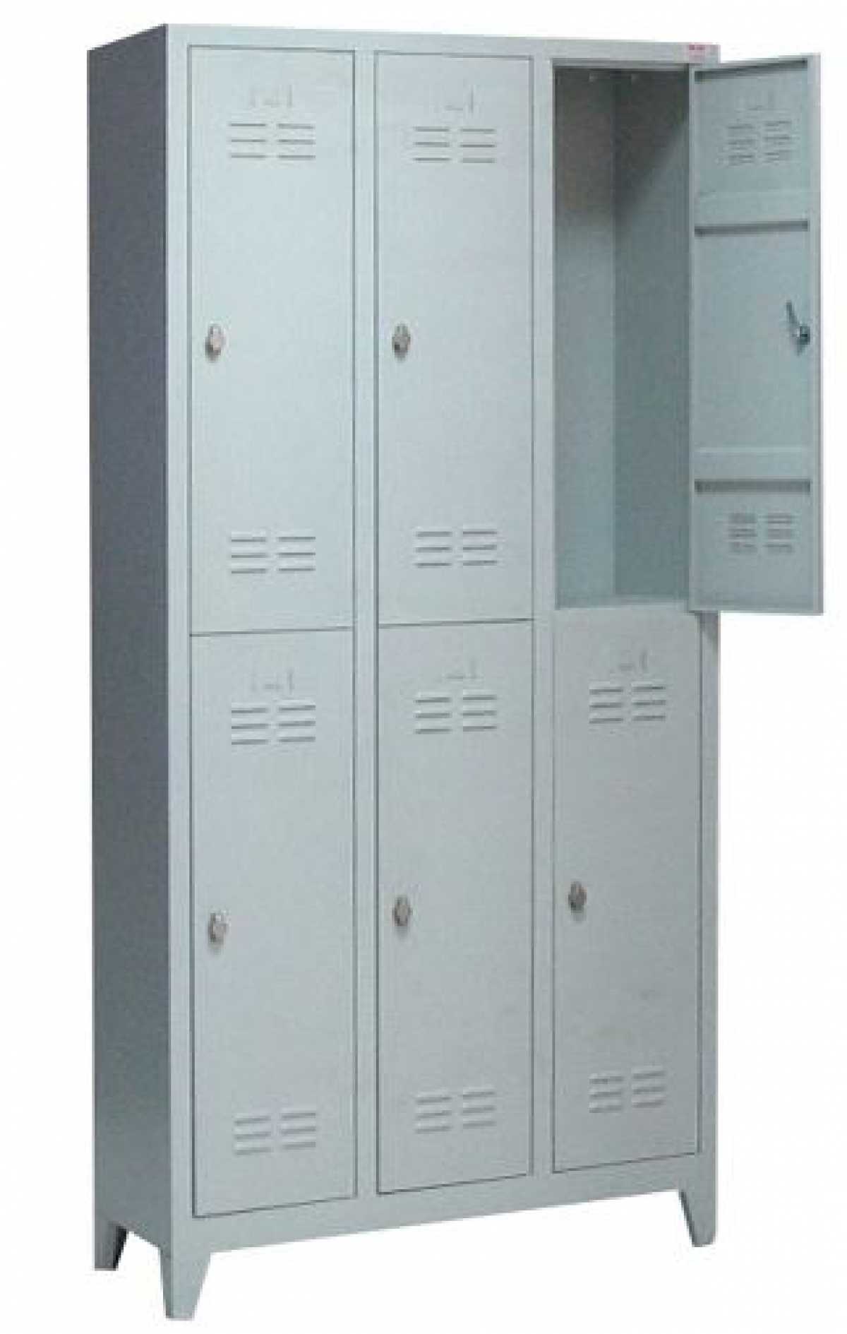 Six Locker Cabinet