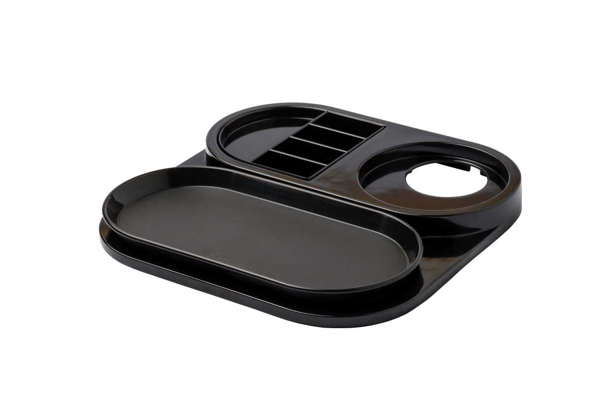 BENTLEY Ruby Melamine Welcome Tray Black