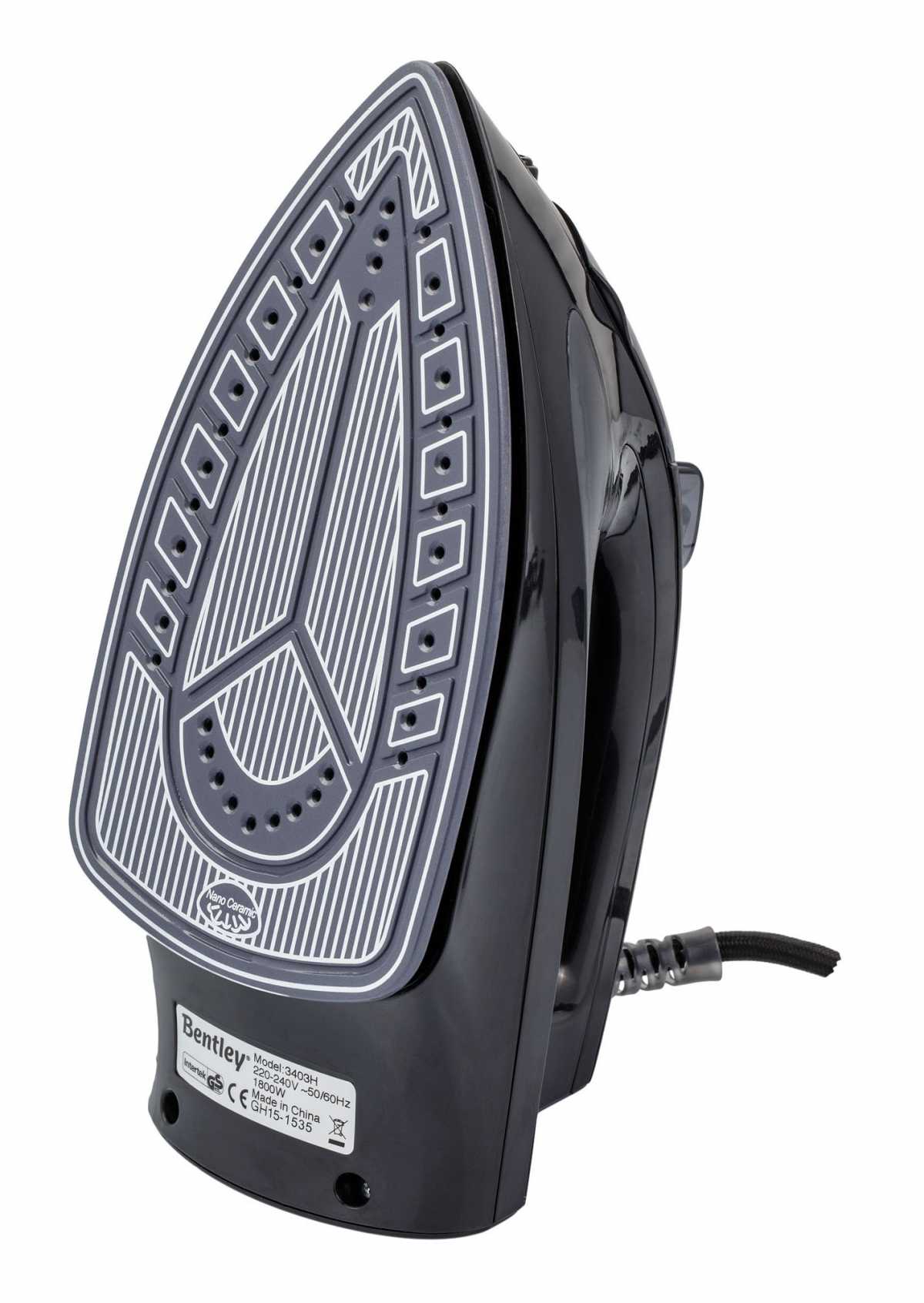 BENTLEY Steam Iron Black - Guestinhouse Hotel Supply International