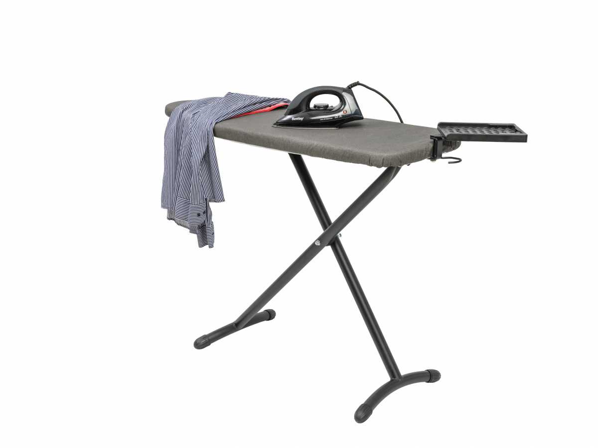 BENTLEY Swirl Premium Ironing Unit with Premium Organiser at Top and Dry Iron