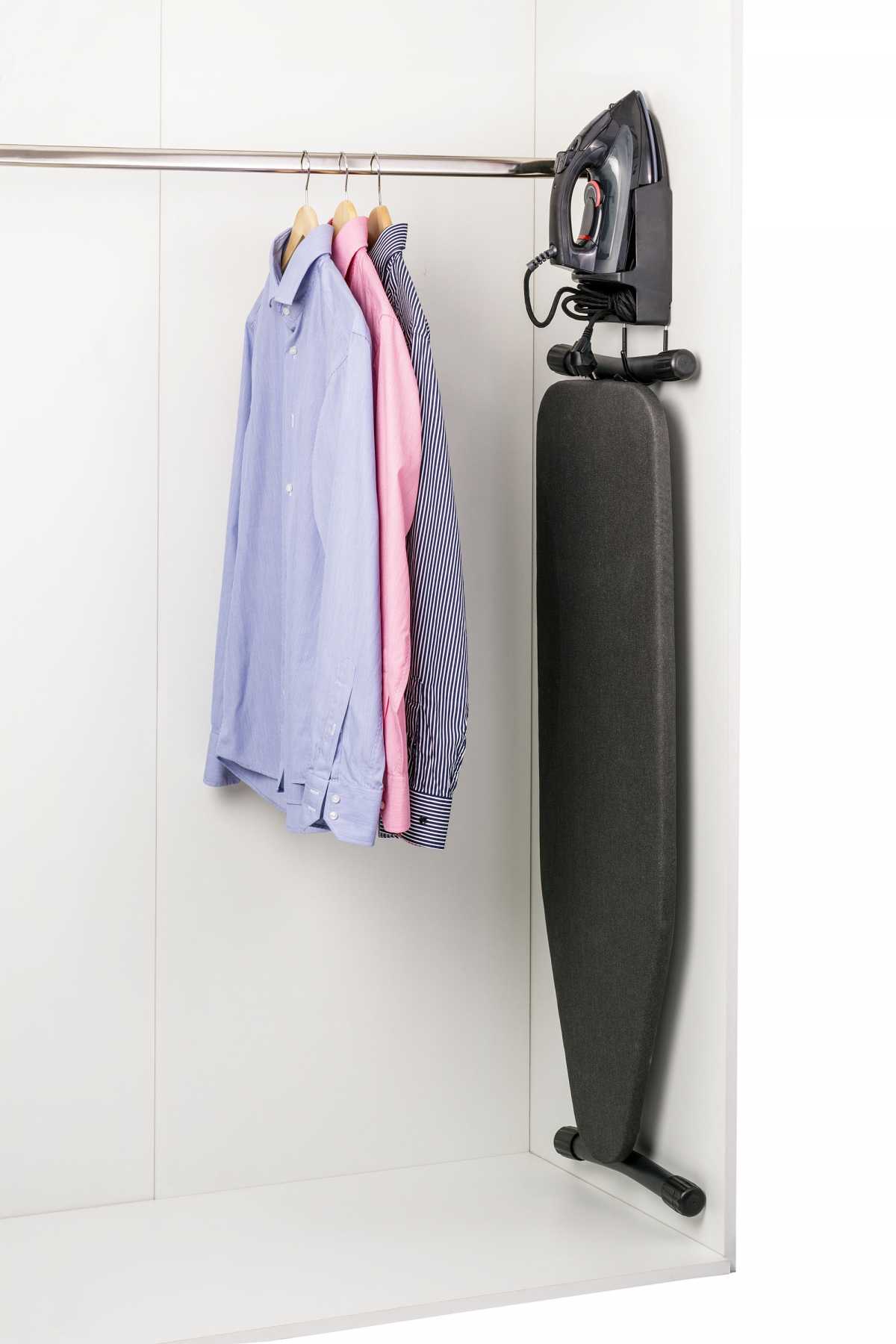BENTLEY Swirl Premium Ironing Unit with Laser Organiser and Steam Iron, Wall Mounted