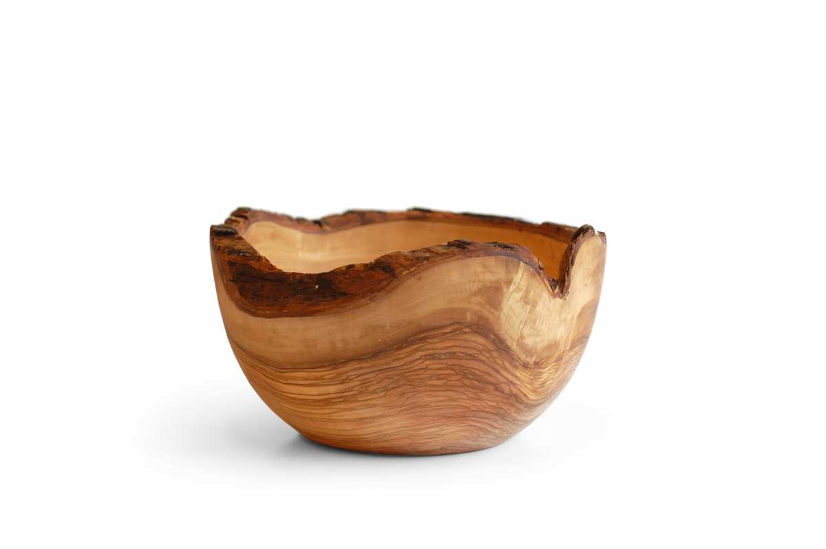 CRASTER Olive Wood Bowl (Rustic) – Large