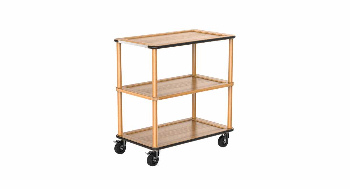 CRASTER Service Trolley – Oak