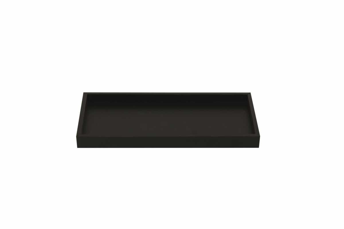 CROWN INTERNATIONAL Amenity Tray Small, Black acrylic