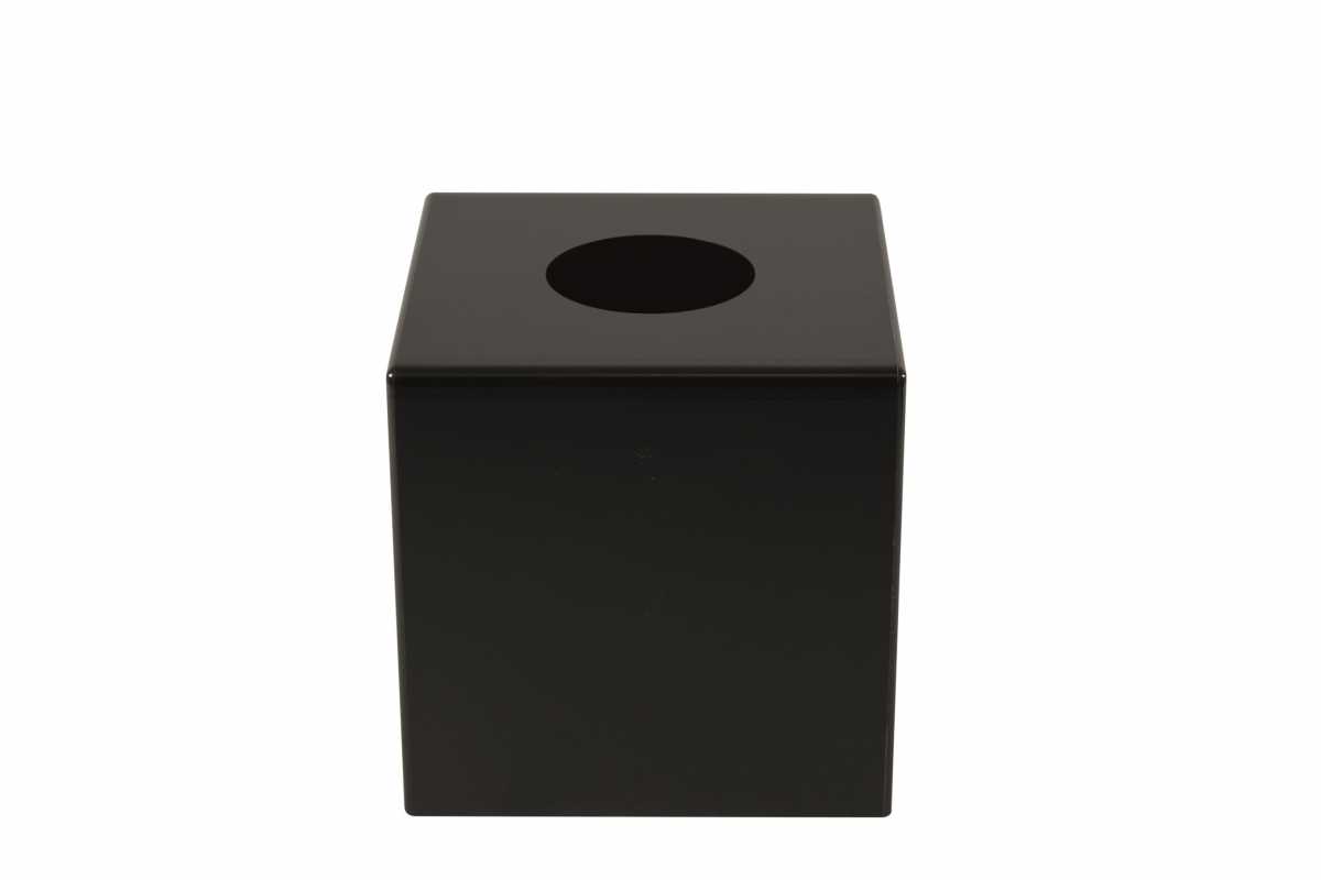 CROWN INTERNATIONAL Tissuebox Square, Black acrylic