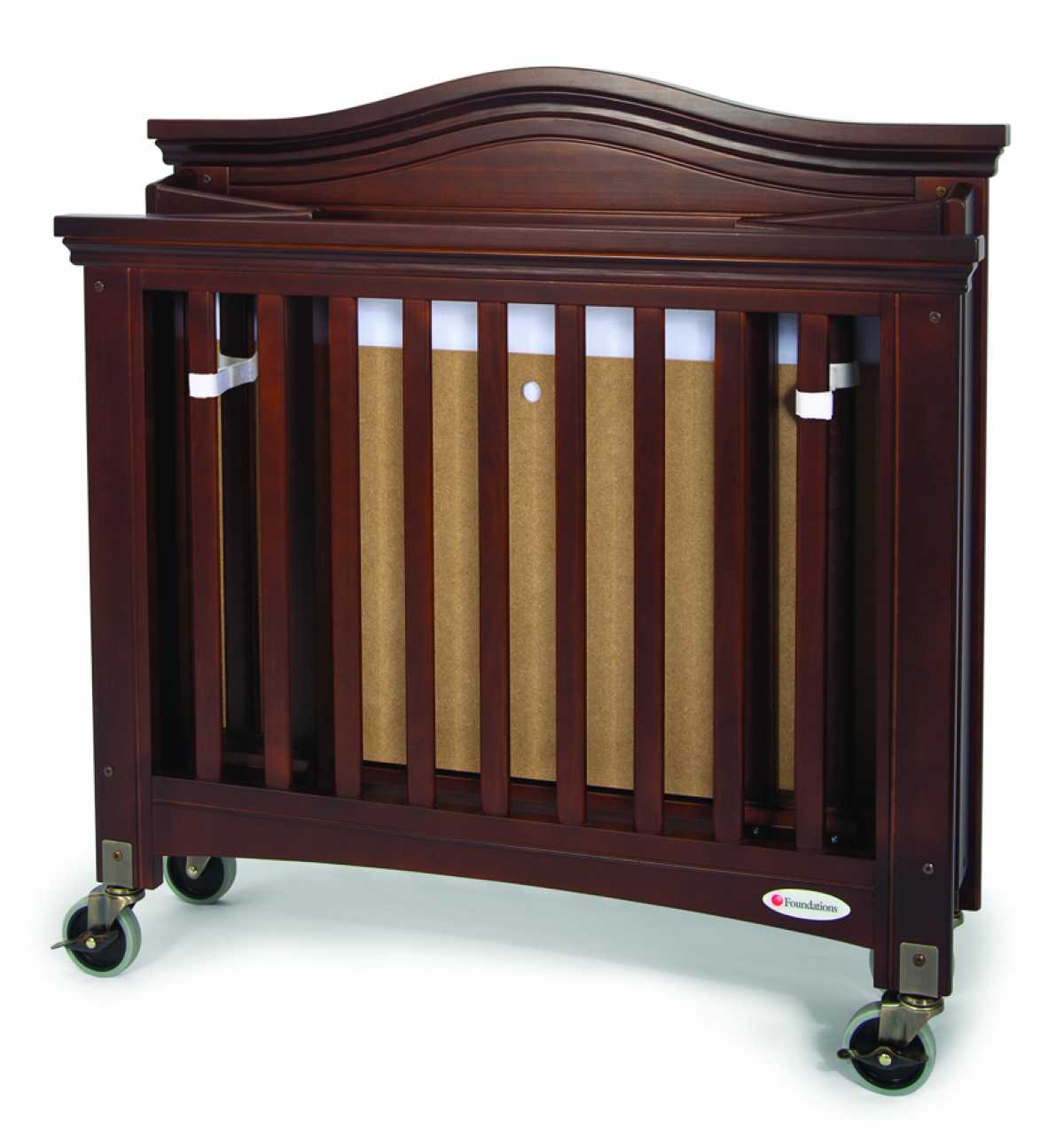 FOUNDATIONS Royale Katlanabilir Masif Ahşap Bebek Yatağı