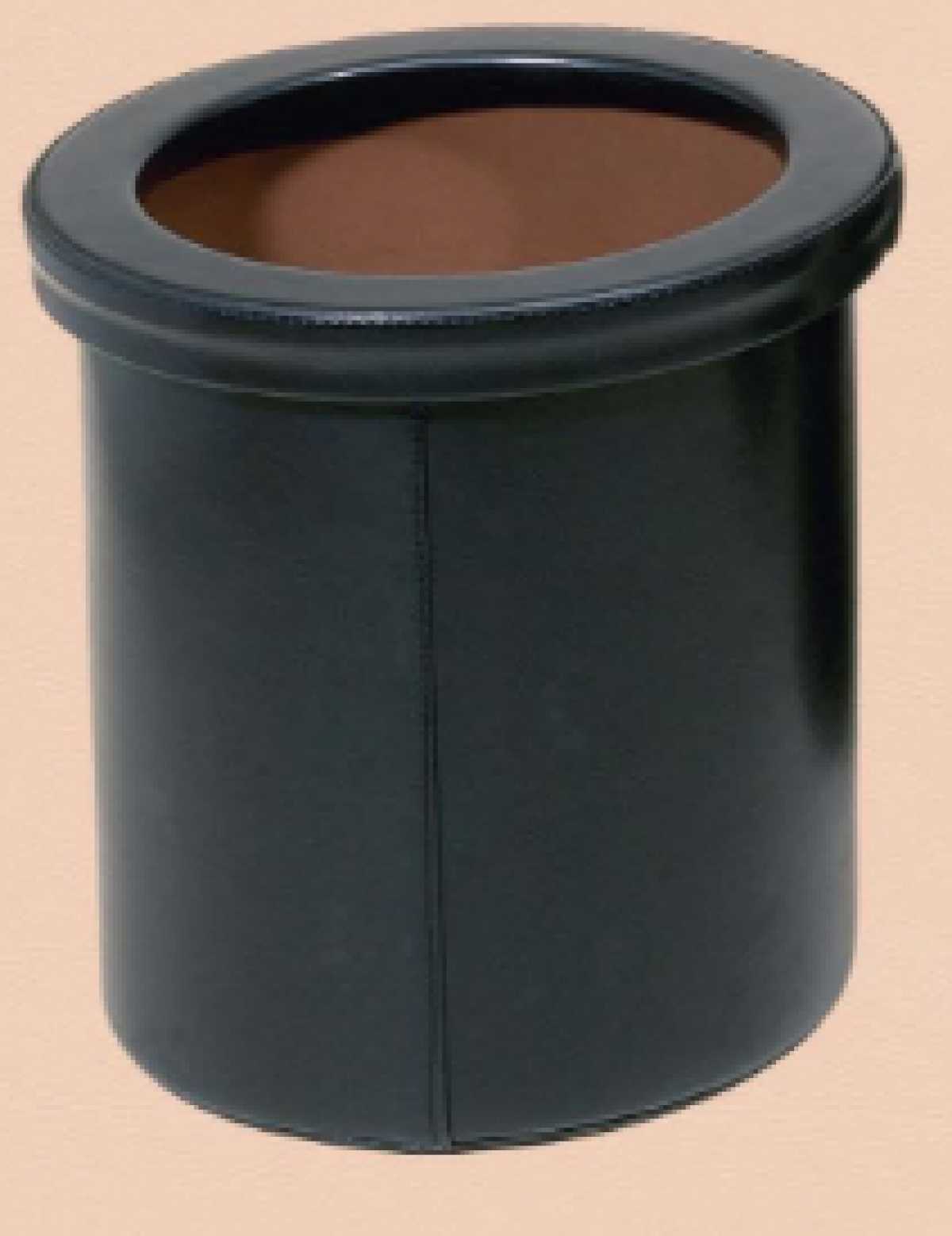 Leather Trash Can