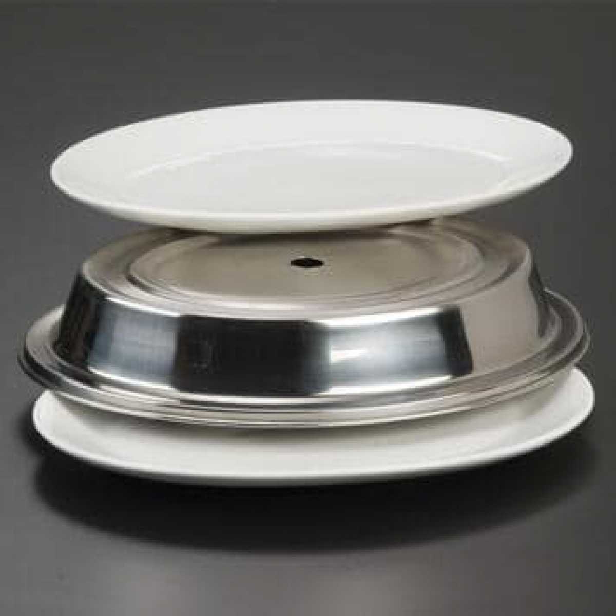 Plate Cover, Stainless Steel, Oval, Custom-Fitted