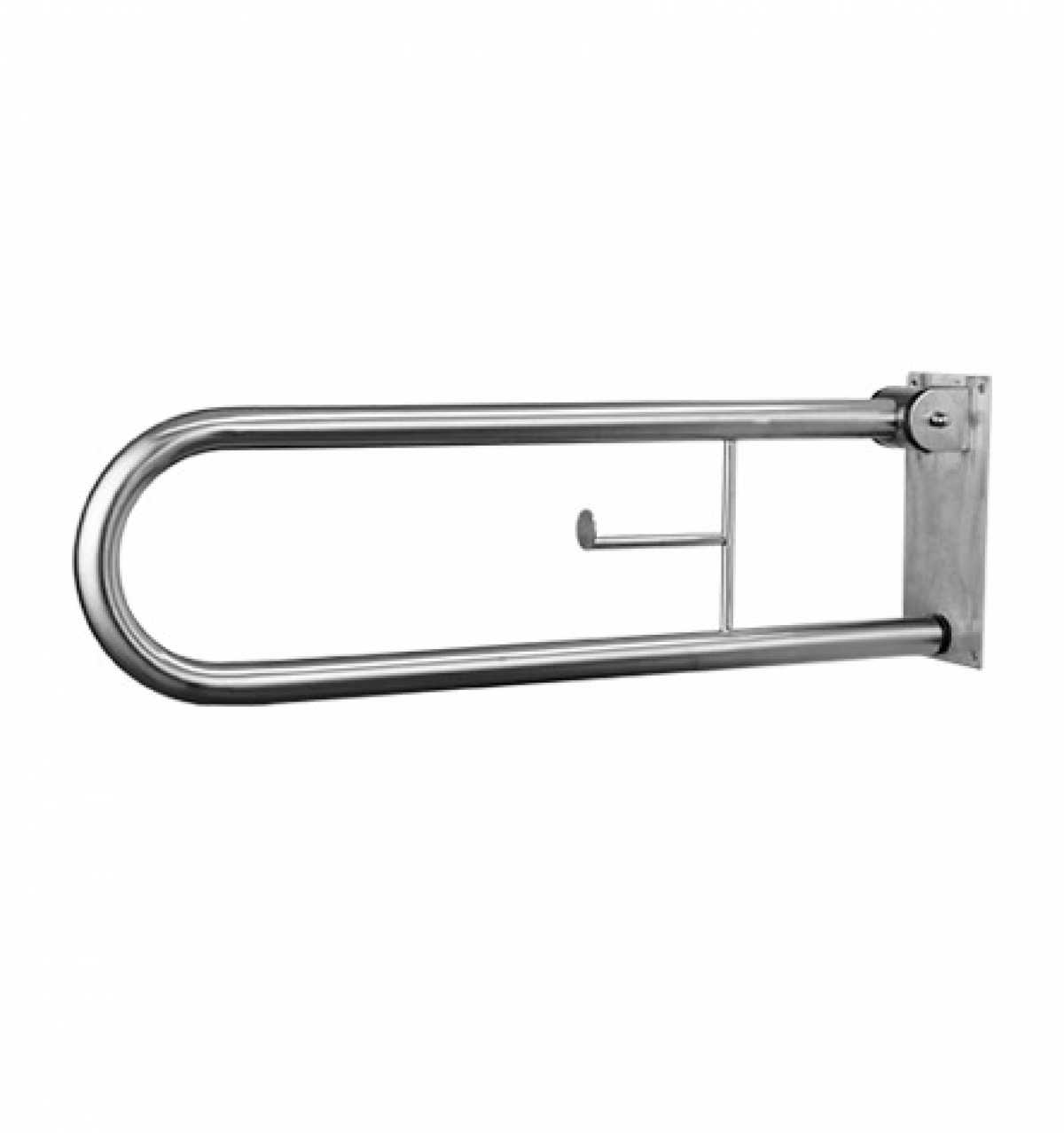 Fold-up Grab Bar with Roll Holder
