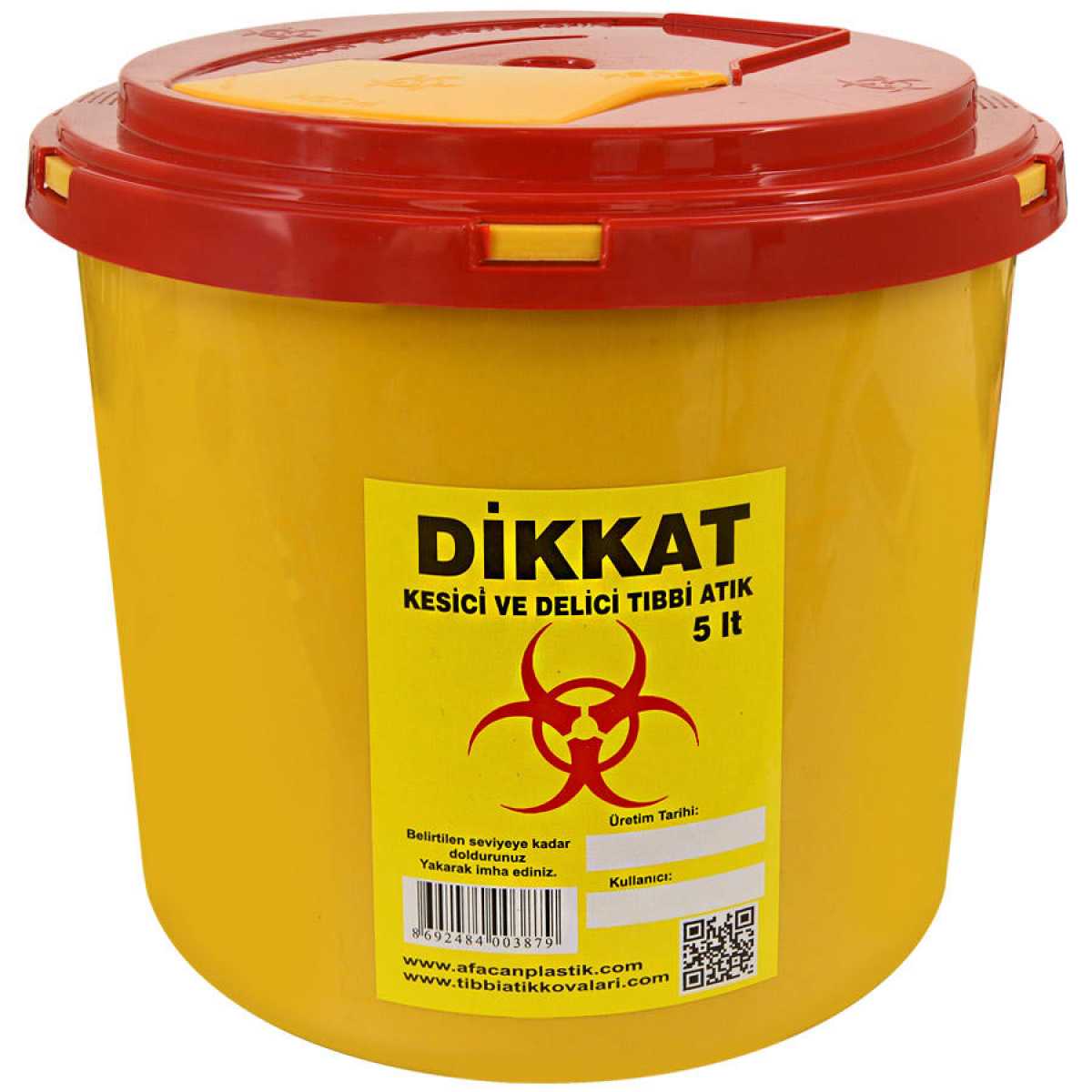 Medical Waste Bin, 5 lt