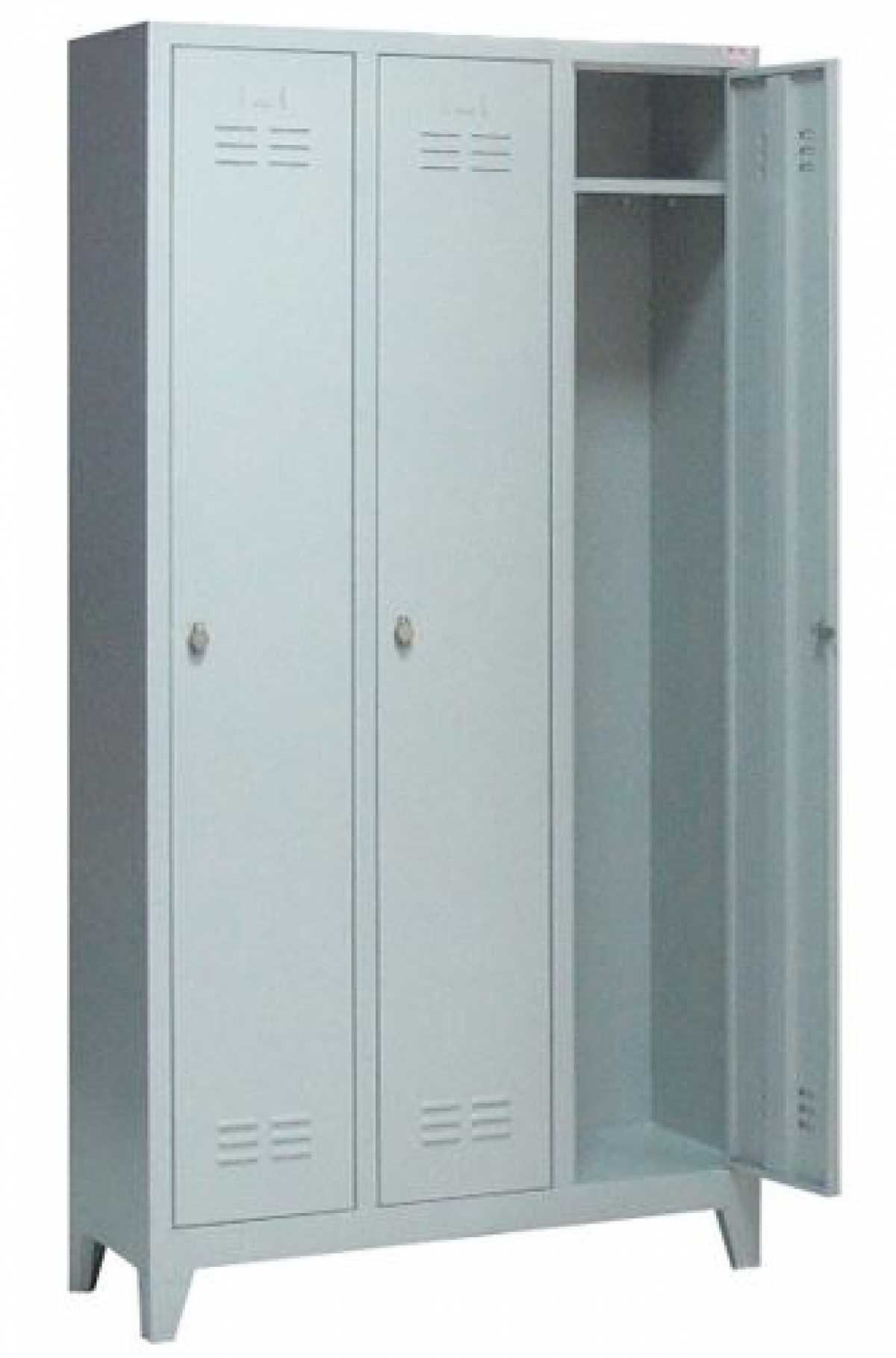 Triple Locker Cabinet