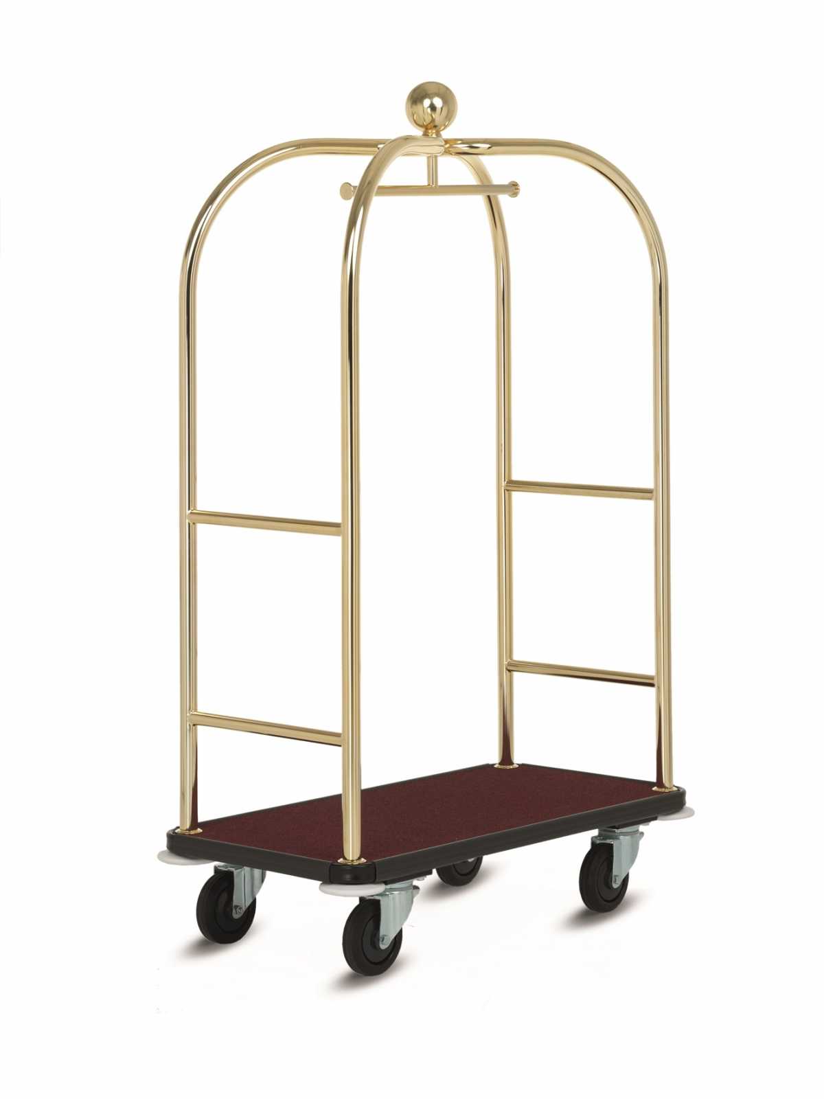WANZL Luggage Collection Trolley GS-Lobby, Gold-plated stainless steel
