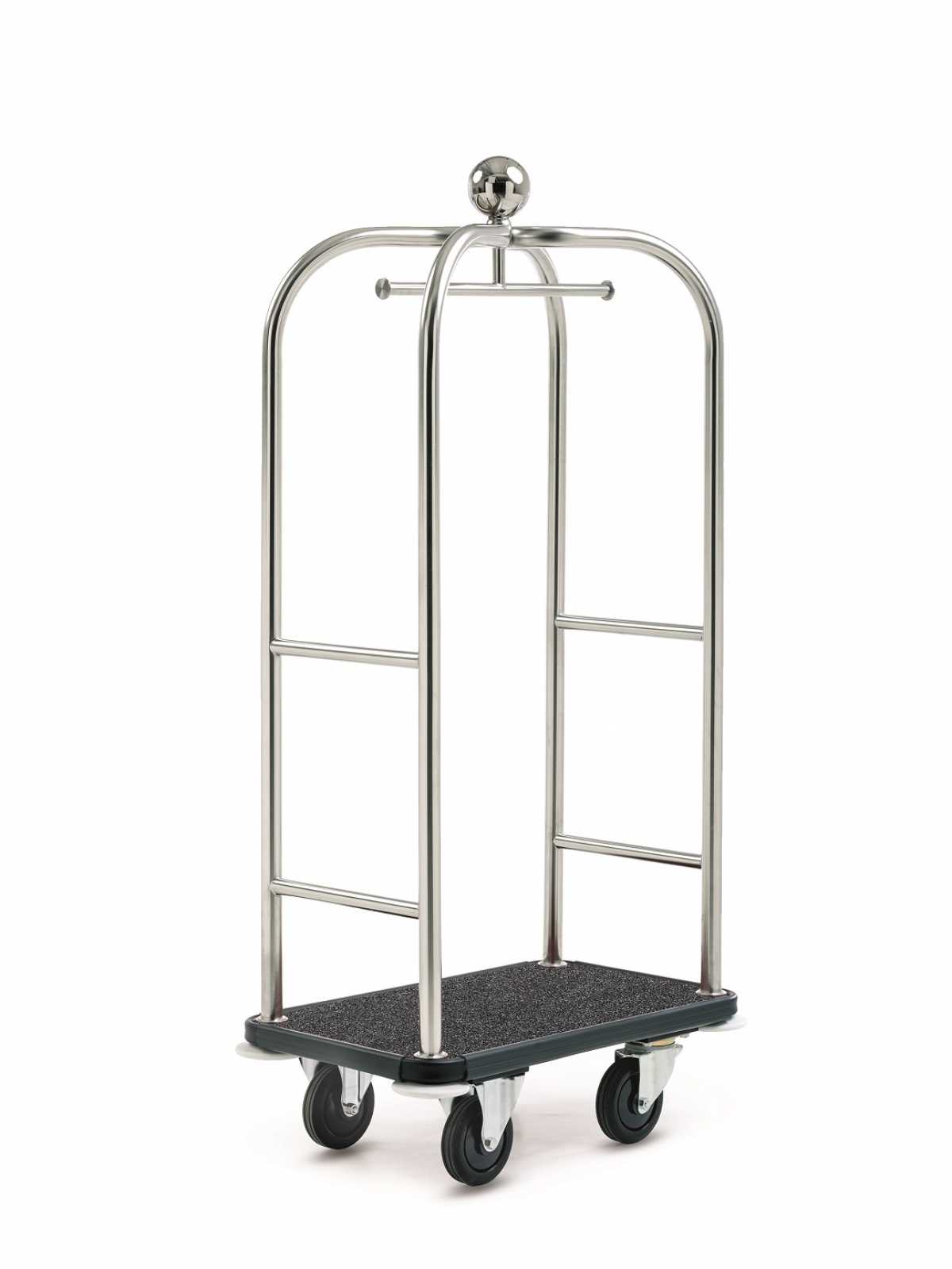 WANZL Luggage Collection Trolley GS-Lobby XS, Electro-polished stainless steel
