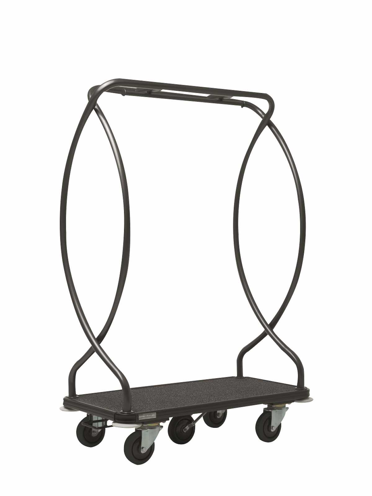 WANZL Luggage Collection Trolley Premium GS-Trend, Black Electro-polished stainless steel