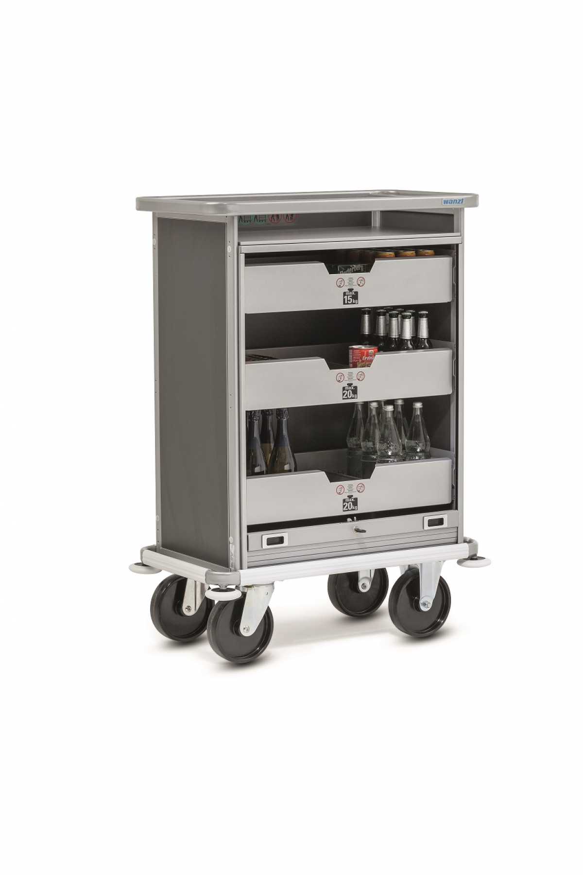 WANZL Premium MBW-Secure Minibar Filling Trolley 