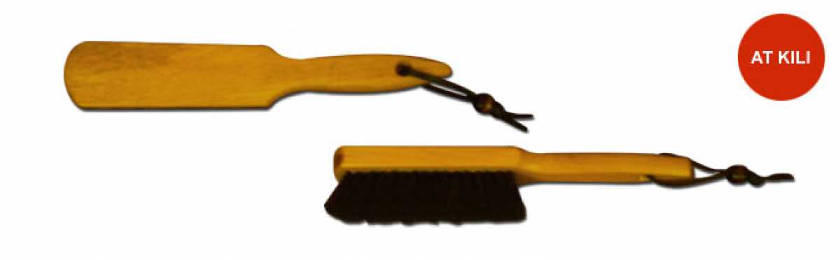 Wooden Horsehair Shoe Brush