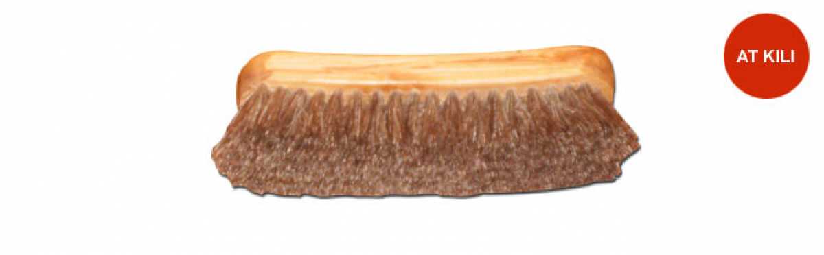 Wooden Horsehair Shoe Brush